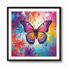 Butterfly Painting 142 Art Print