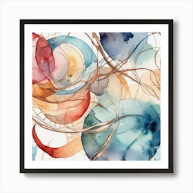 Abstract Background Watercolor Trending On Artstation Sharp Focus Studio Photo Intricate Detail Art Print