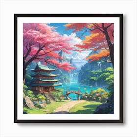 Pagoda Art Print