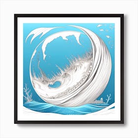 Ocean Wave 5 Art Print