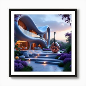 Futuristic House 7 Art Print