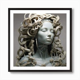 Bust Of A Woman Art Print