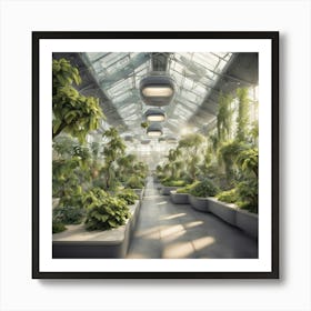 Futuristic Greenhouse 2 Art Print