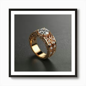 Ring With Diamonds Art Print