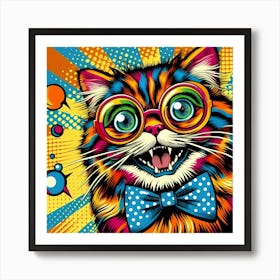 Pop Cat 19 Art Print