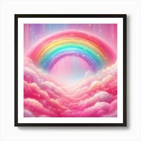 Rainbow In The Clouds 2 Art Print