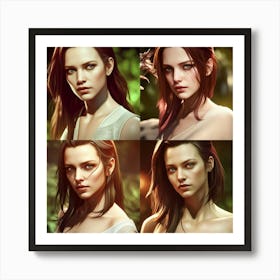 Portrait Of A Woman 5 Art Print