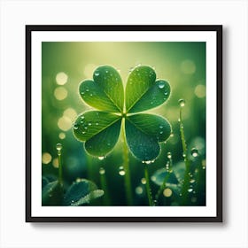A four-leaf clover 5 Art Print