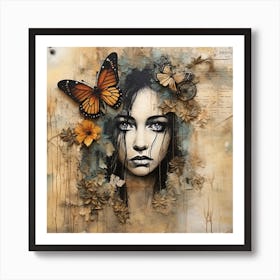 Butterfly Girl Art Print