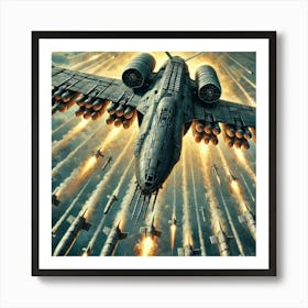 Skybreaker Gunship Missile System Iron Commonwealth Art Print