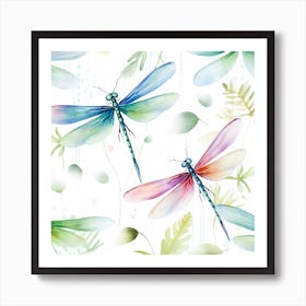 Dragonflies 8 Art Print