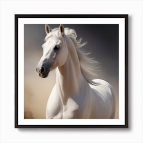 White Horse Art Print