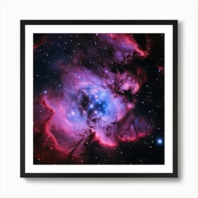 A Galaxy Of Hues Blending Forming A Celestial Pink Nebula Radiant In Cosmic Space Captured As If 2 1 Art Print