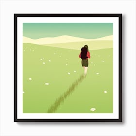 Solitary Trip Square Art Print