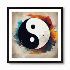 Yin Yang Symbol 15 Art Print