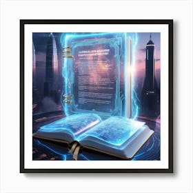 Book Of The Future Art Print