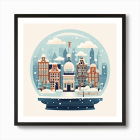 Amsterdam Netherlands 5 Snowglobe Art Print