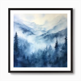 Smoky Mountains Art Print