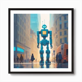 Robot City 13 Art Print