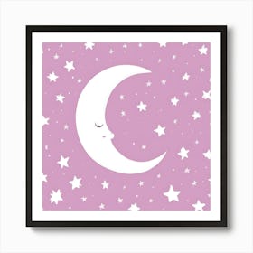 Sweet Dreams Moon and Stars Poster