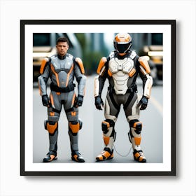 Building A Strong Futuristic Suit Like The One In The Image Requires A Significant Amount Of Expertise, Resources, And Time 29 Art Print
