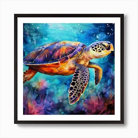 Sea Turtle 4 Art Print