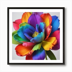 Rainbow Tulip Art Print