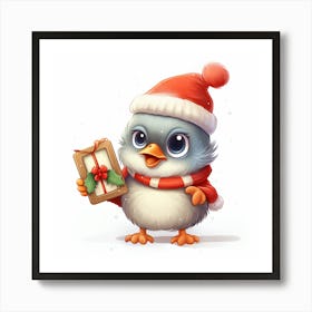 Christmas Bird 2 Art Print