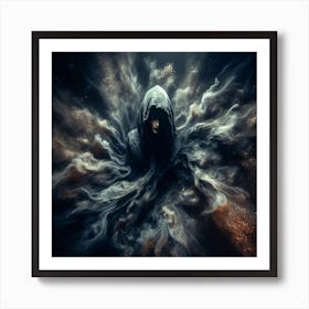 Dark Hooded Man Affiche