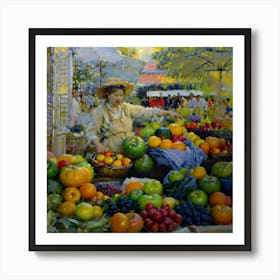 Fruit Market 1 Art Print