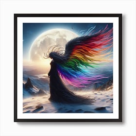 Rainbow Angel 1 Art Print