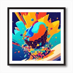 Cupcake In The Sky Art Print