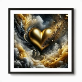 Heart Of Gold 5 Art Print