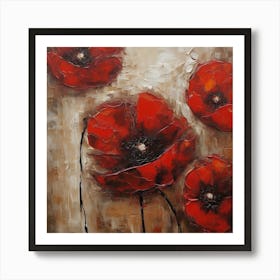 Flower of Large Red Poppy 2 Art Print