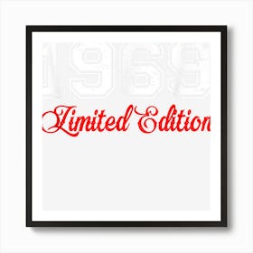 59 Year Old Gifts Vintage 1969 Limited Edition 59th Birthday Art Print