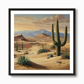 Desert Landscape 1 Art Print