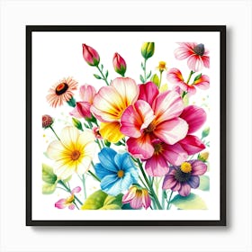 Flowers In A Vase 17 Art Print