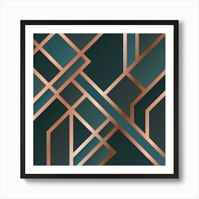 Art Deco Pattern 09 Art Print