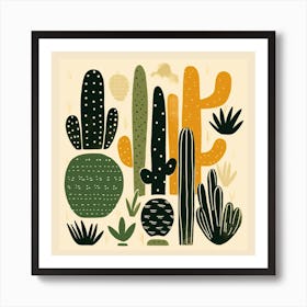 Cactus Print 9 Art Print