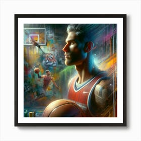 Basketball Player Art Print