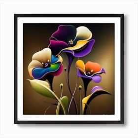 24three Spring Flowers Art Print