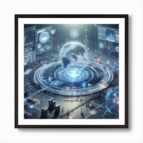 Futuristic City Art Print