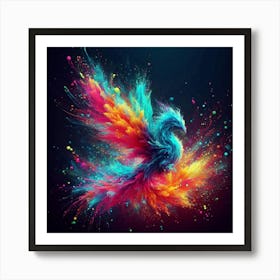 Colorful Phoenix 1 Art Print