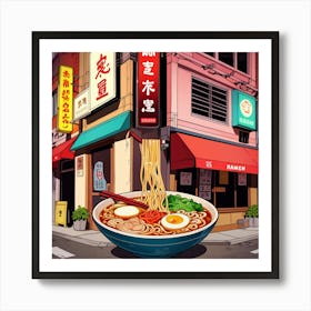 Ramen Shop Art Print 0 Art Print