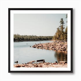 Willow Springs Lake Square Art Print