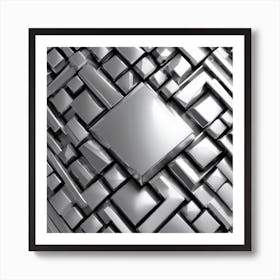 Abstract Pattern Of Squares Art Print