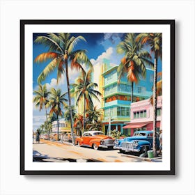 Miami Beach Art Print