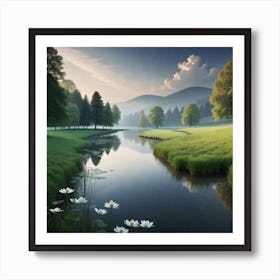 Lily Pond 4 Art Print