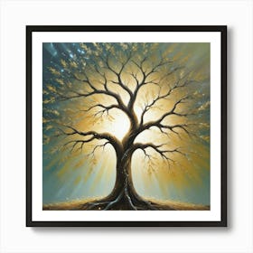 Sparkling Mother Tree Art Print Art Print