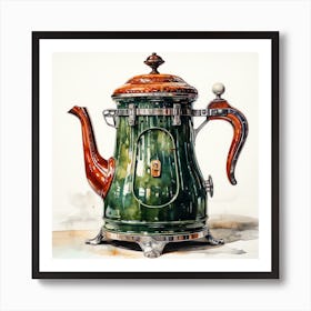 Vintage Coffee Pot Art Print